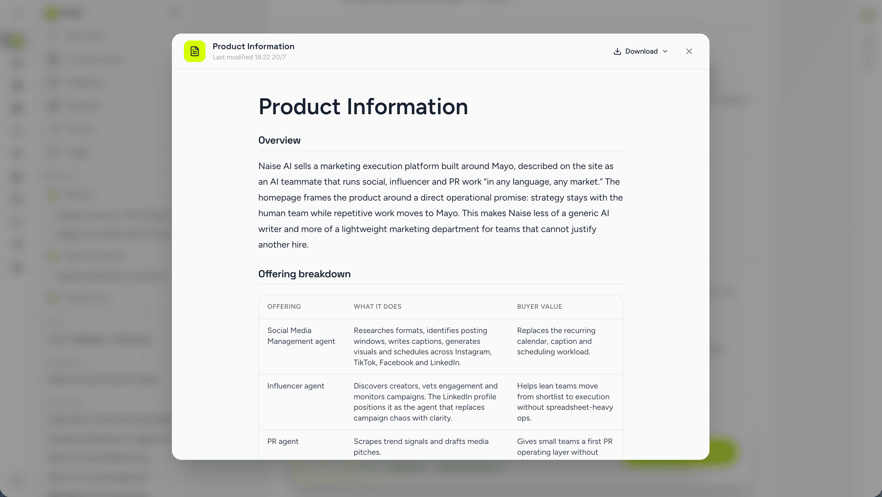 Naise AI Step 1: The 1-Click Audit
